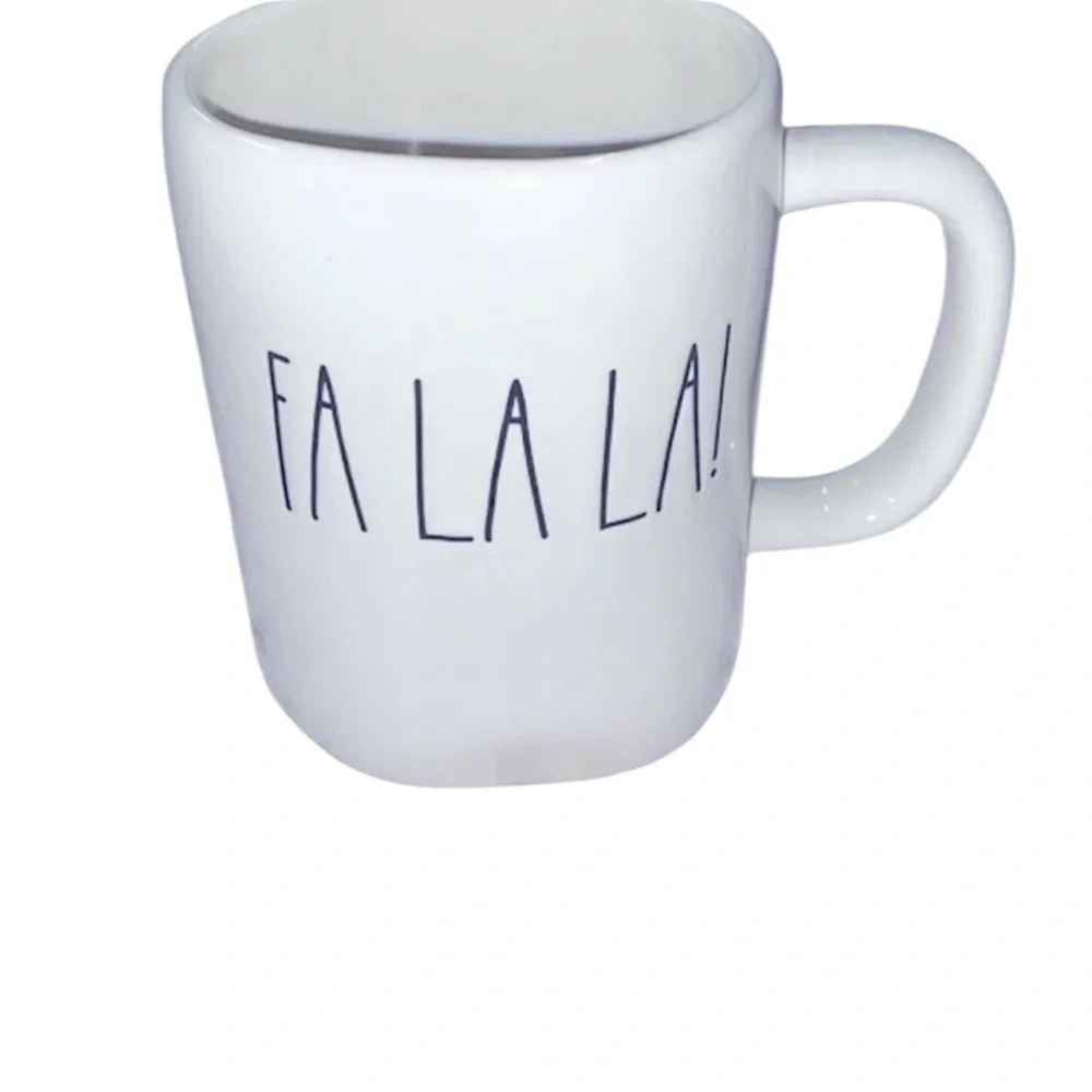 RAE DUNN Falalala ceramic Christmas mug